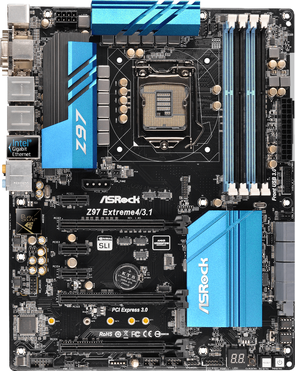 Asrock Z97 Extreme4/3.1 - Motherboard Specifications On MotherboardDB